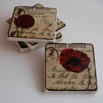 Red Poppies Coasters