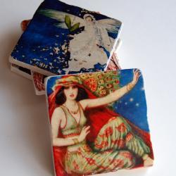 Cover Girls stone coasters